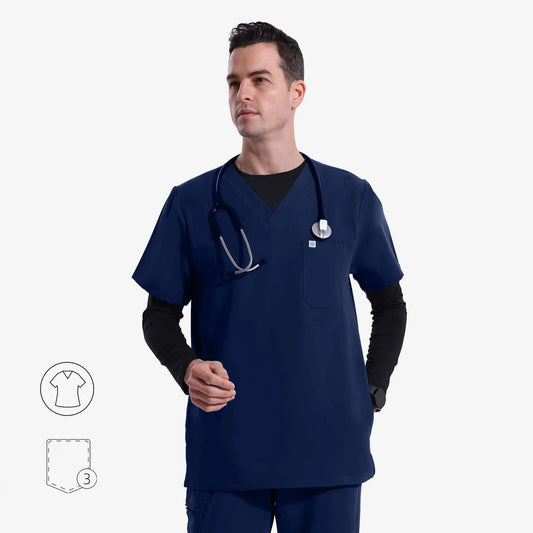 A Men's Scrub Top Virtis 3 Pockets