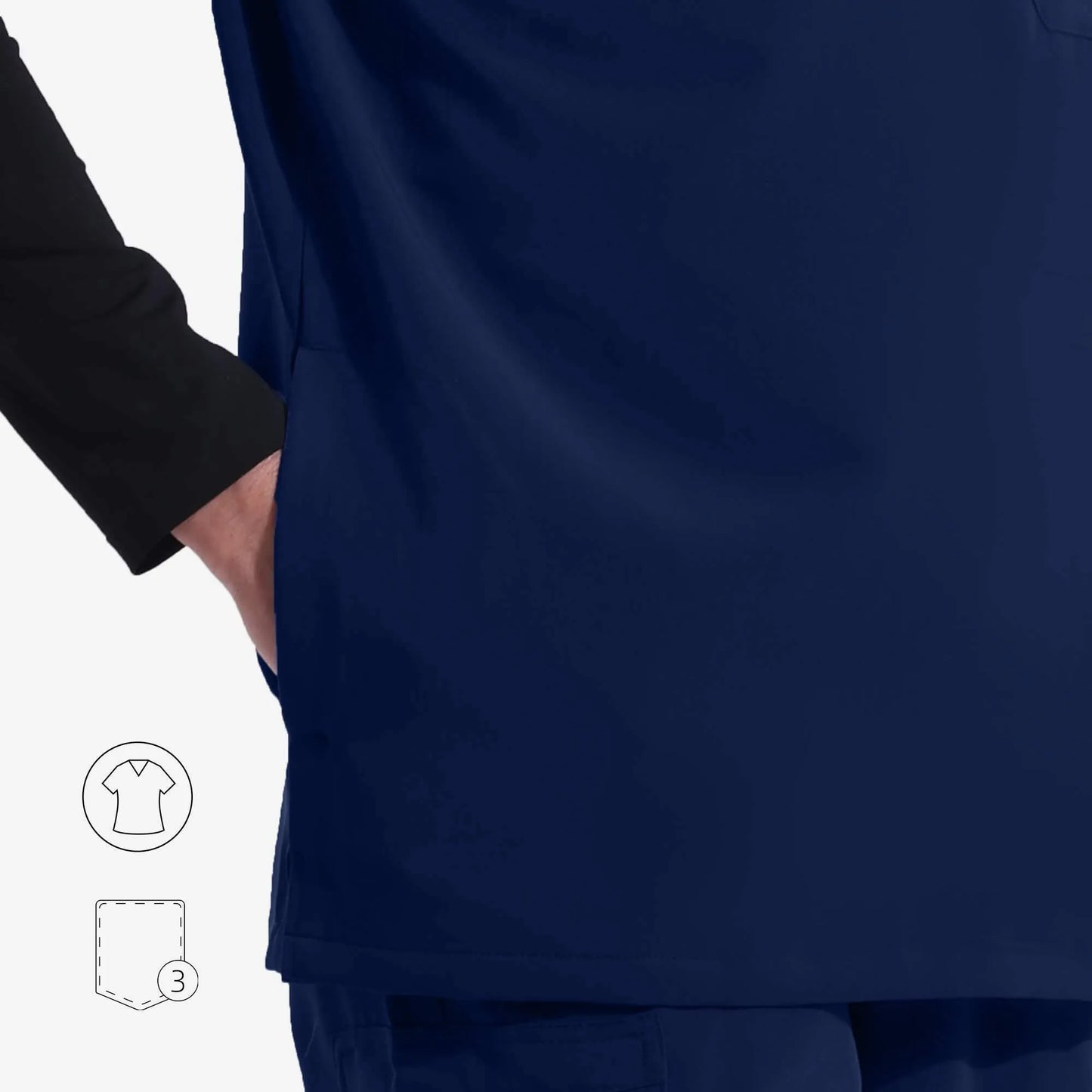 A Men's Scrub Top Virtis 3 Pockets