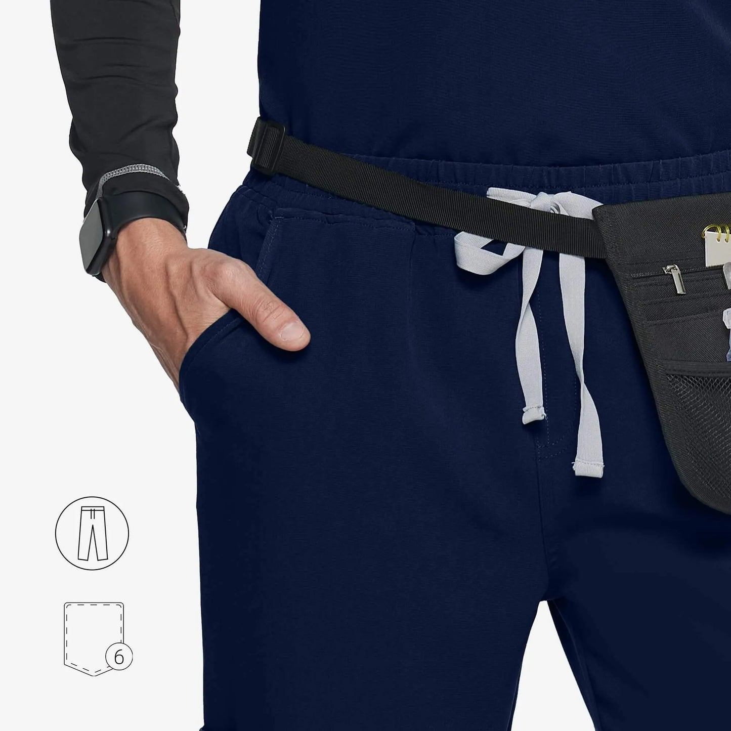 A Men's Scrub Pants Virtis 6 Pockets