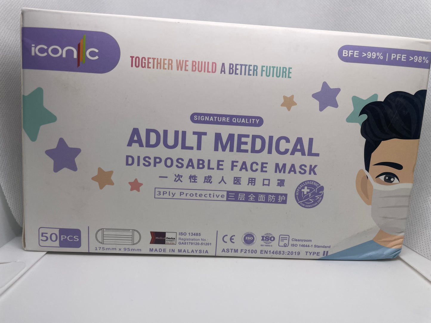 Iconic 3ply Face Masks