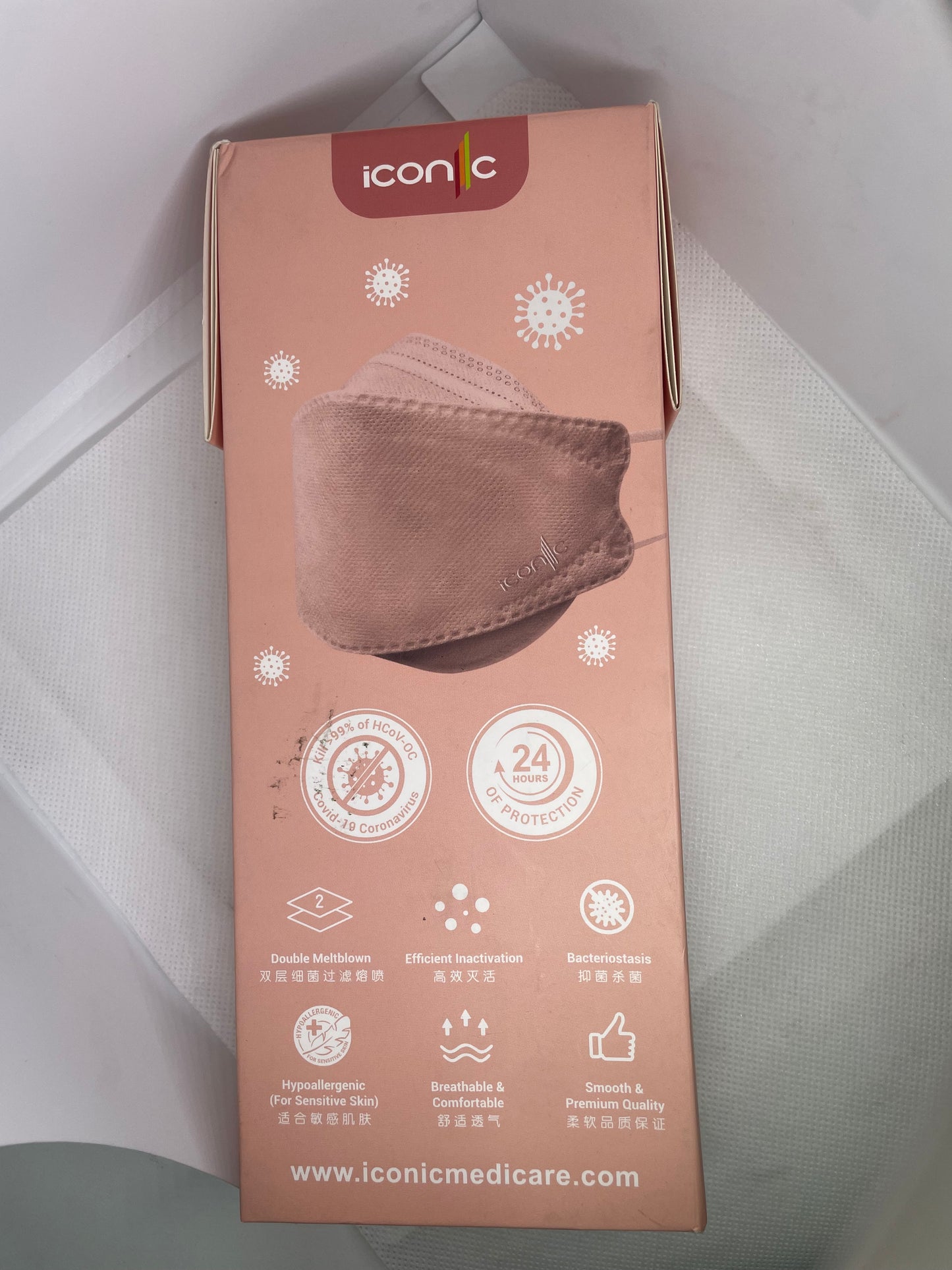 Iconic KF99 Anti-Viral Copper Oxide 4 Layer Mask