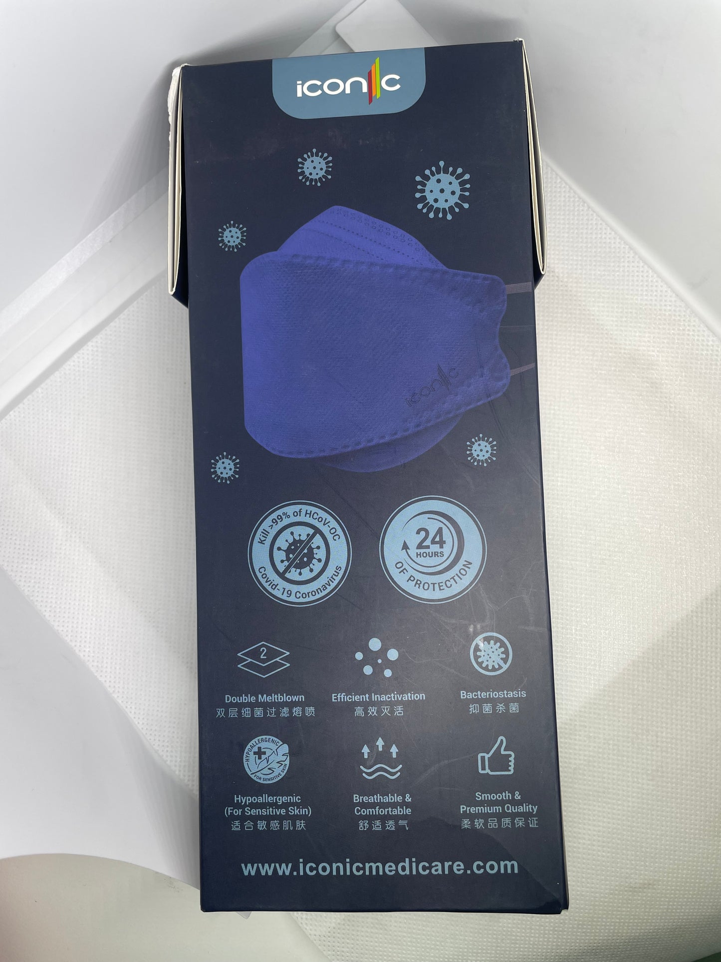 Iconic KF99 Anti-Viral Copper Oxide 4 Layer Mask