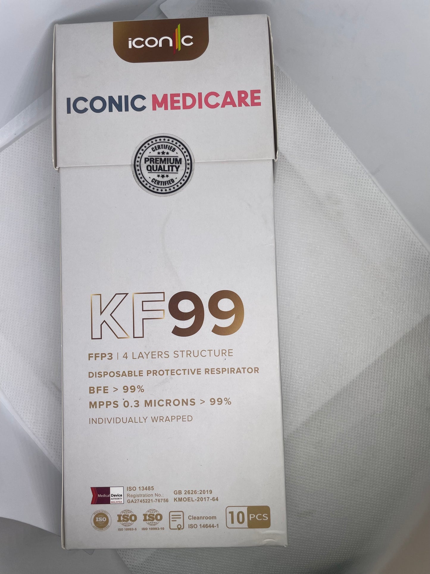 Iconic KF99 FFP3 4 Layer Masks