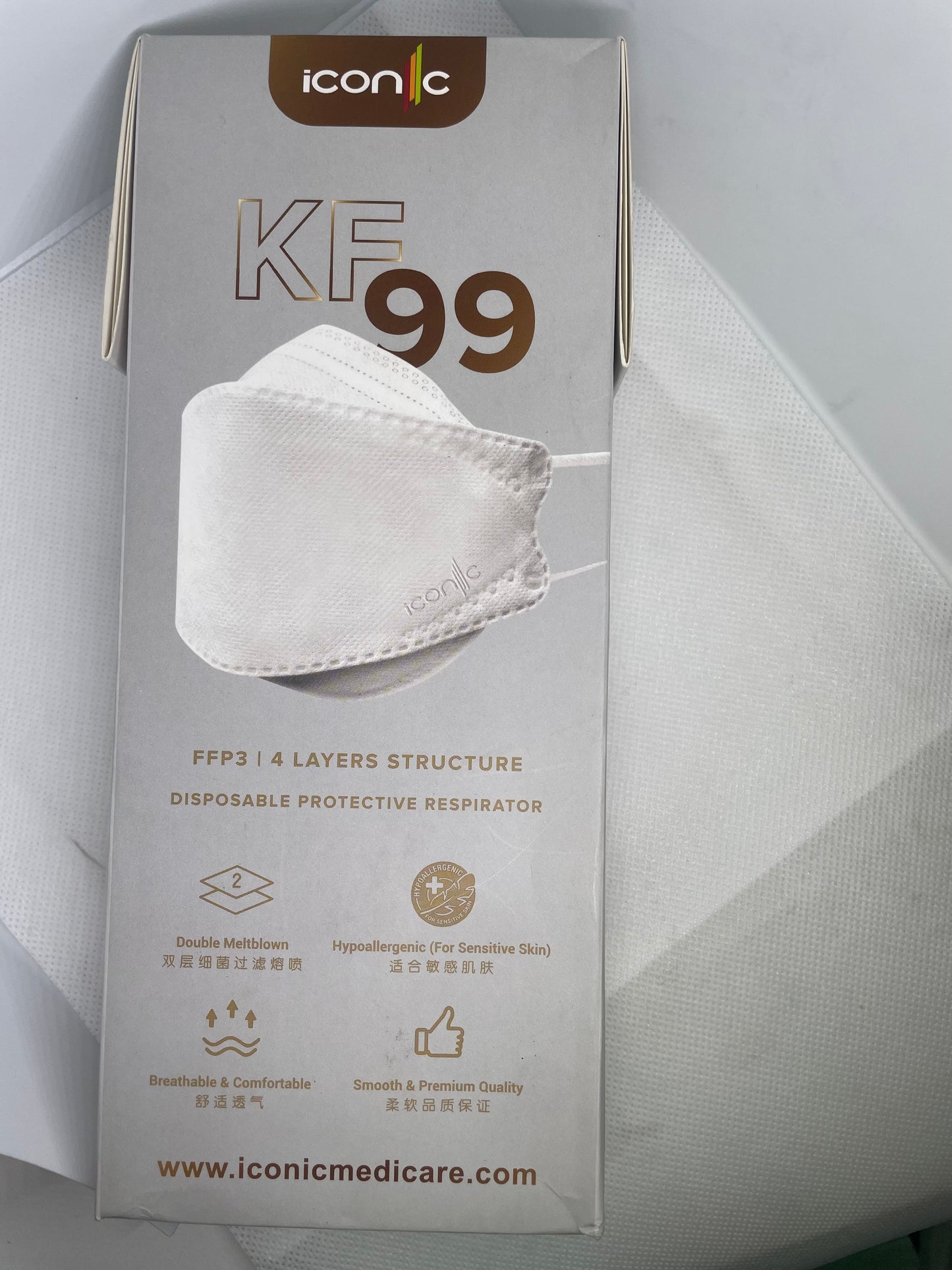 Iconic KF99 FFP3 4 Layer Masks