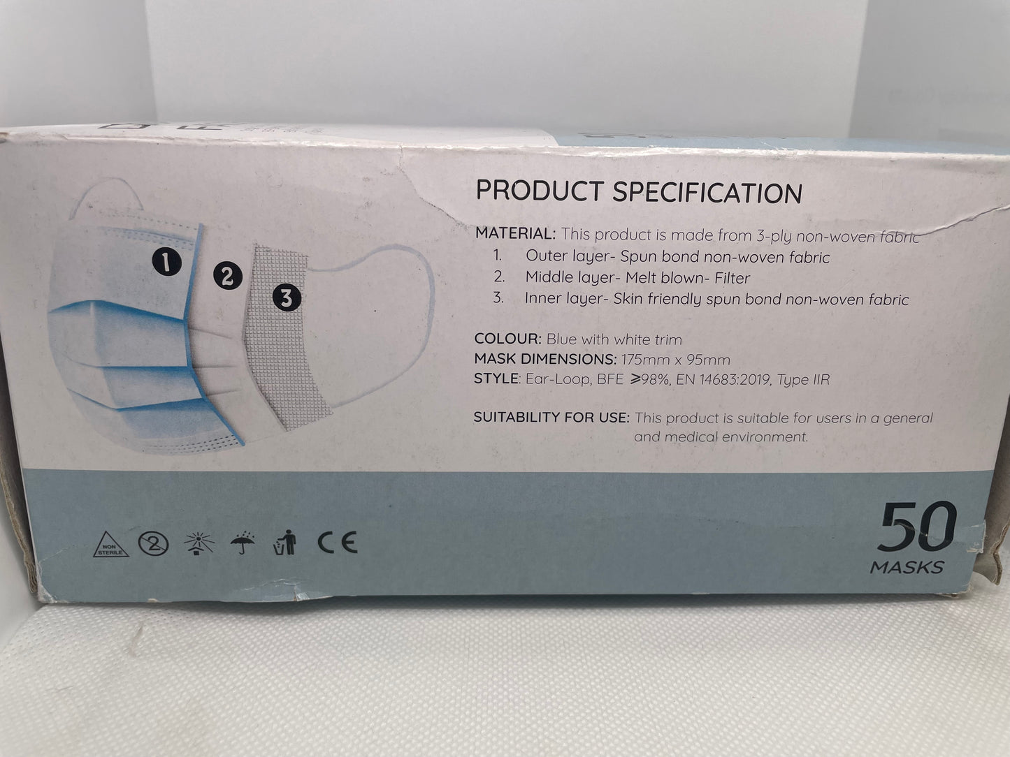 Medical Masks 3 Ply Blue (50's)