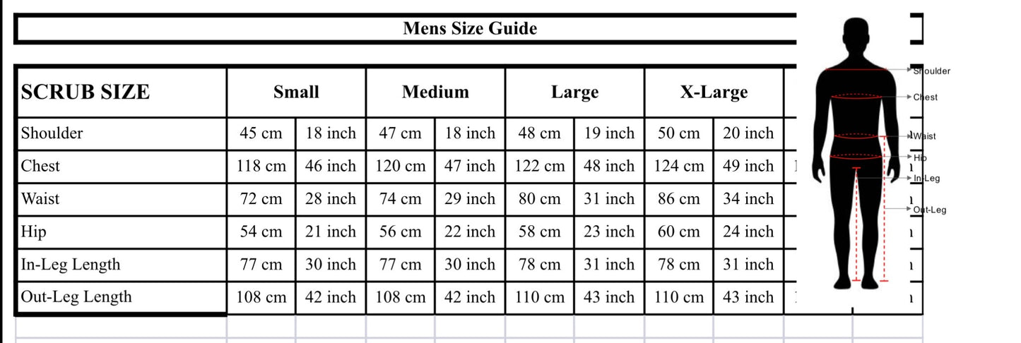 A Men's Scrub Set 82